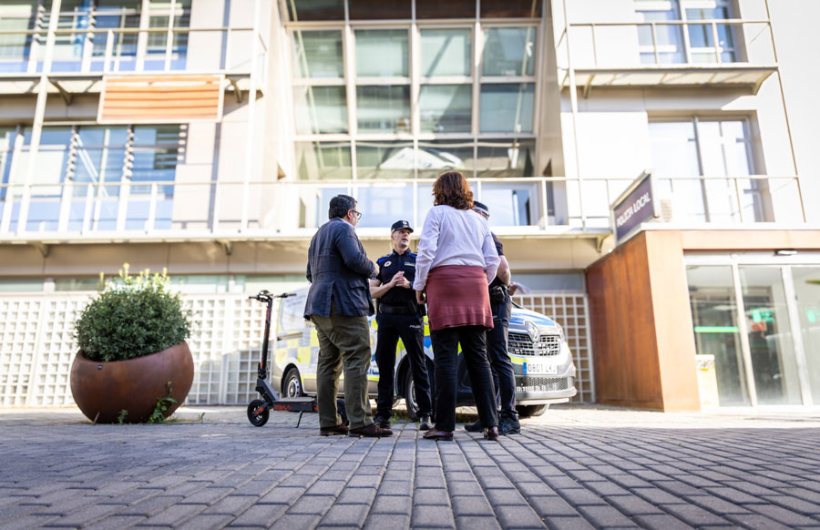 Campaña de control del uso de patinetes y bicicletas eléctricas en Boadilla del Monte