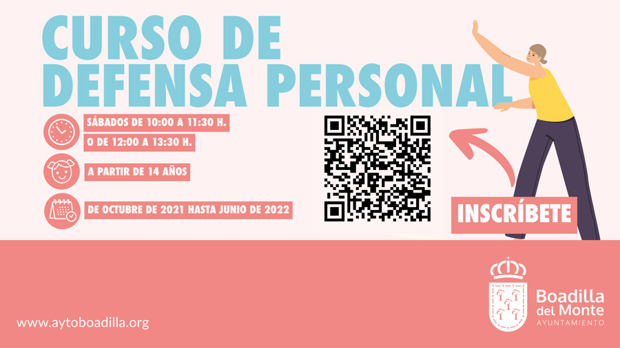 Curso gratuito de defensa personal femenino en Boadilla del Monte