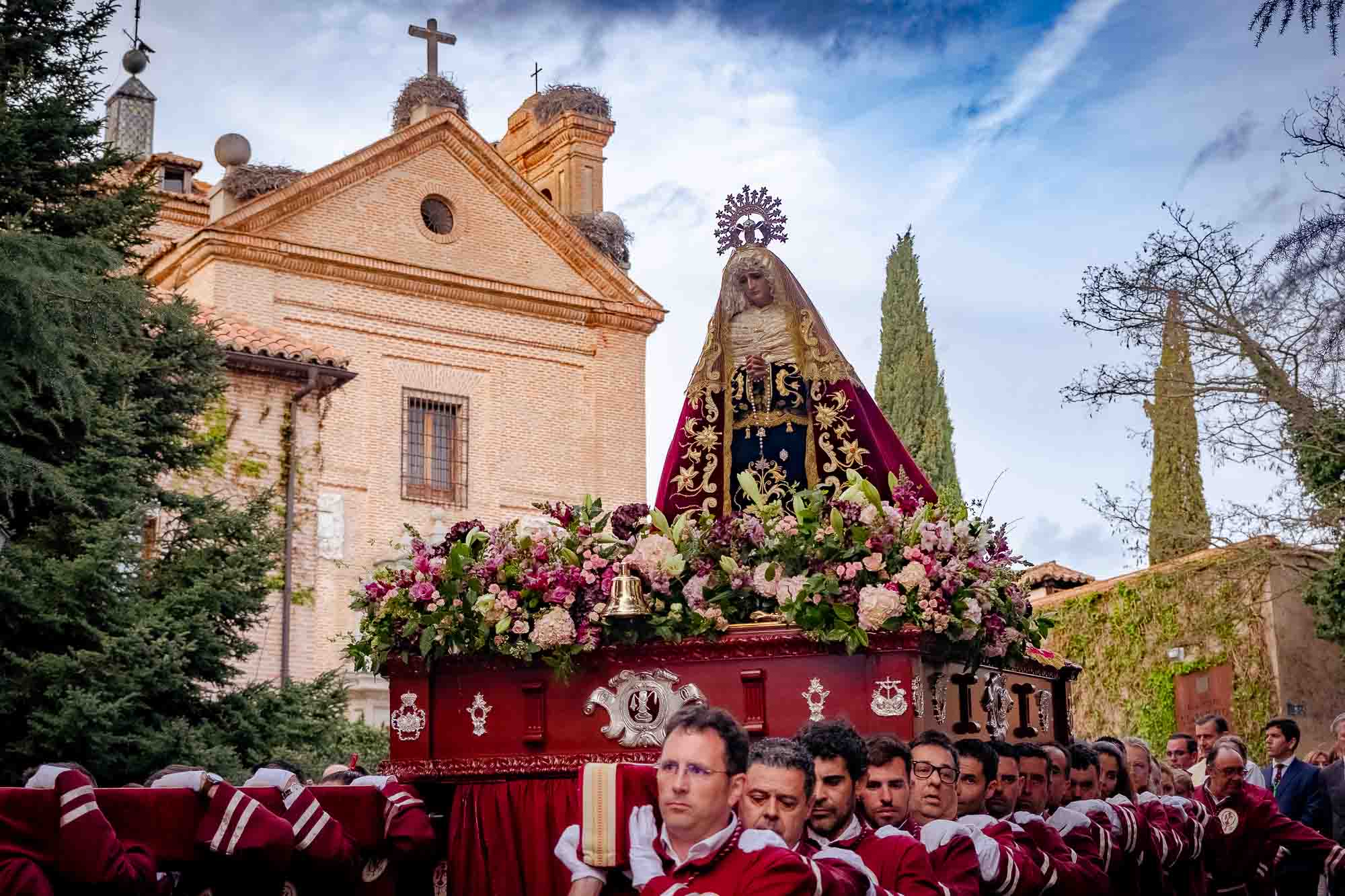 Procesión de la Virgen de la Soledad en Boadilla el año pasado