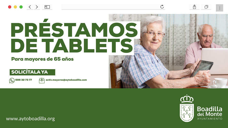Nuevo servicio de préstamo de tablet para mayores de 65 años