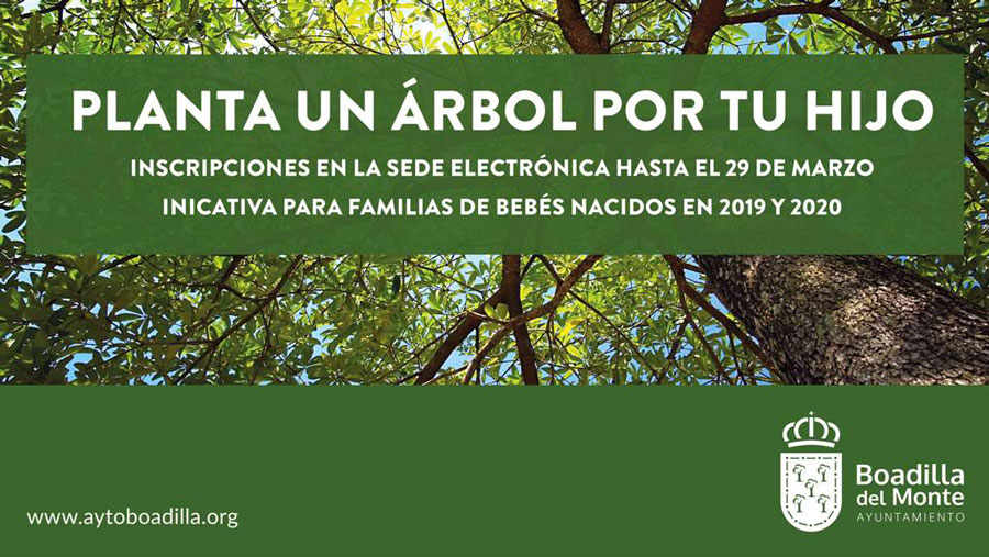 Plante un árbol con el nombre de tu hijo