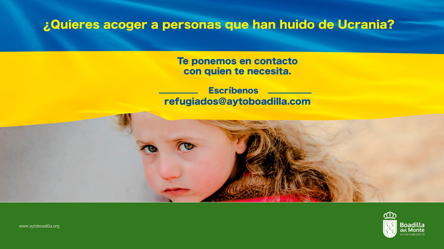 Boadilla del Monte abre un registro para acoger refugiados ucranianos