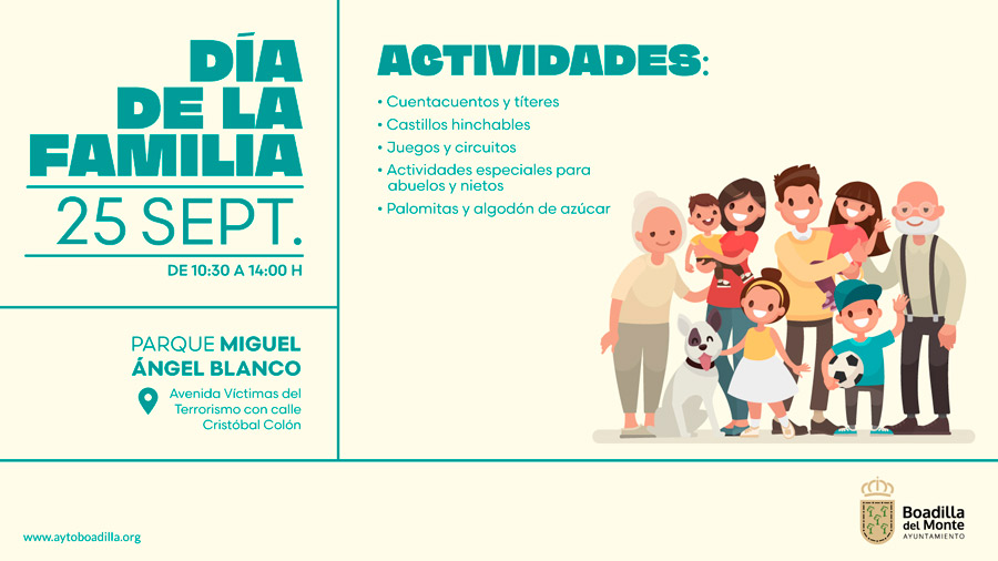 Domingo 25 de septiembre, Día de la Familia en Boadilla del Monte