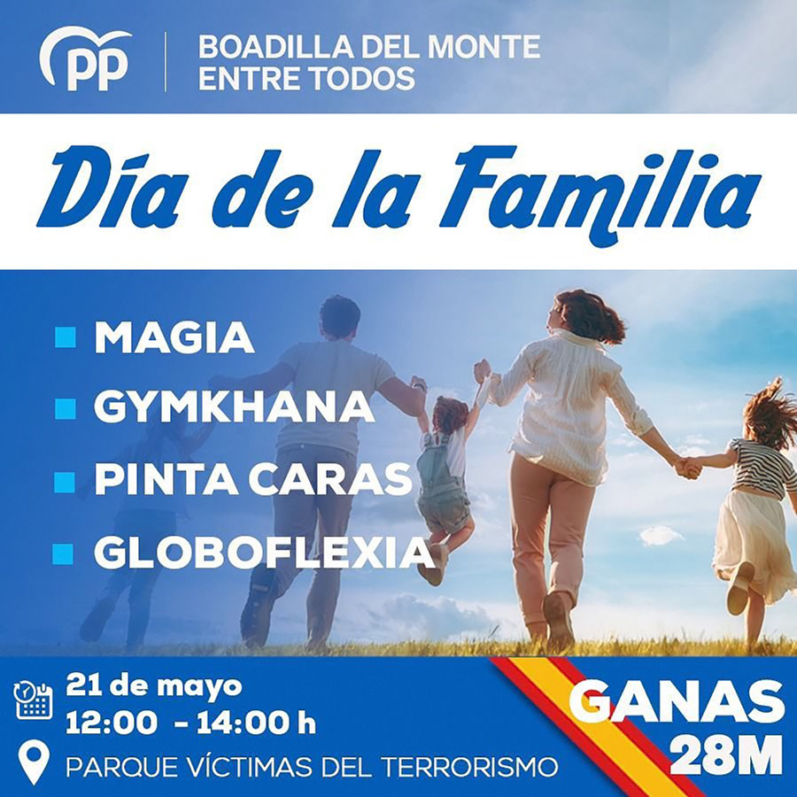 El PP organiza el Día de la Familia en Boadilla del Monte