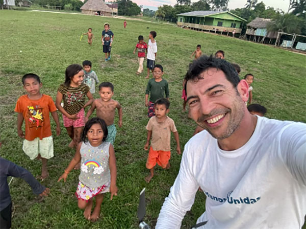 Quico Taronjí, periodista y de Boadilla del Monte, en la Amazonia