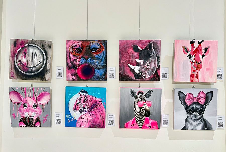 Desde hoy y hasta el próximo 13 de abril se puede ver en la Sala de la Música del Palacio del infante don Luis la exposición 'Arte por ellas'