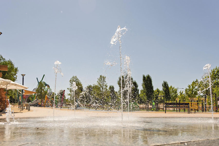 Se amplía el horario de los juegos de agua en el parque Miguel Ángel Blanco