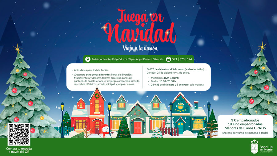 El 20 de diciembre abre sus puertas el espacio de ocio familiar 'Juega en Navidad. Viaja a la ilusión' en Boadilla del Monte El 20 de diciembre abre sus puertas el espacio de ocio familiar 'Juega en Navidad. Viaja a la ilusión' en Boadilla del Monte