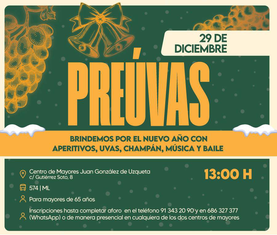 Celebraciones de Navidad para los mayores de Boadilla del Monte Celebraciones de Navidad para los mayores de Boadilla del Monte