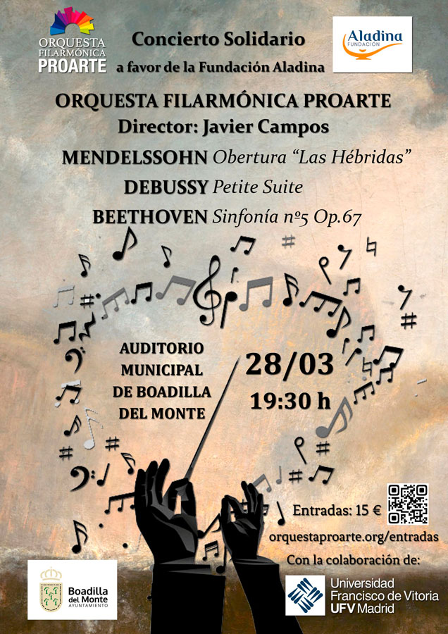 Concierto benéfico a favor de la Fundación Aladina en Boadilla del Monte Concierto benéfico a favor de la Fundación Aladina en Boadilla del Monte