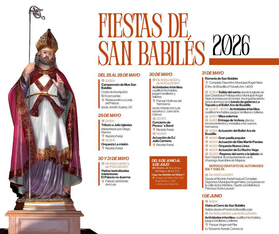 El 31 de mayo celebramos San Babilés en Boadilla del Monte El 31 de mayo celebramos San Babilés en Boadilla del Monte