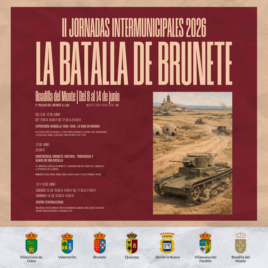 II Jornadas en el palacio de Boadilla dedicadas a la Batalla de Brunete II Jornadas en el palacio de Boadilla dedicadas a la Batalla de Brunete