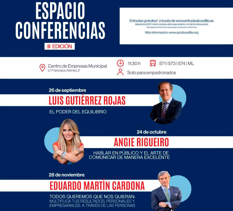 III edición del ciclo Espacio Conferencias en Boadilla del Monte