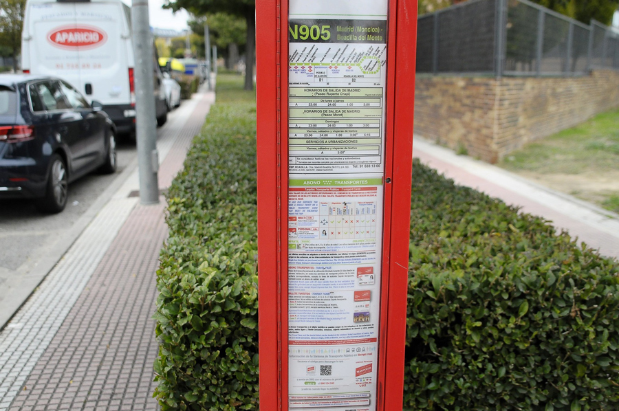 La línea N905, entre Madrid y Boadilla, tendrá paradas a demanda