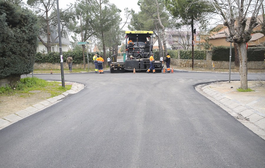 Finaliza el asfaltado en las urbanizaciones históricas de Boadilla del Monte