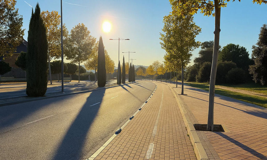 Finalizada la prolongación del carril bici en Diego de Almagro hasta Condesa de Chinchón