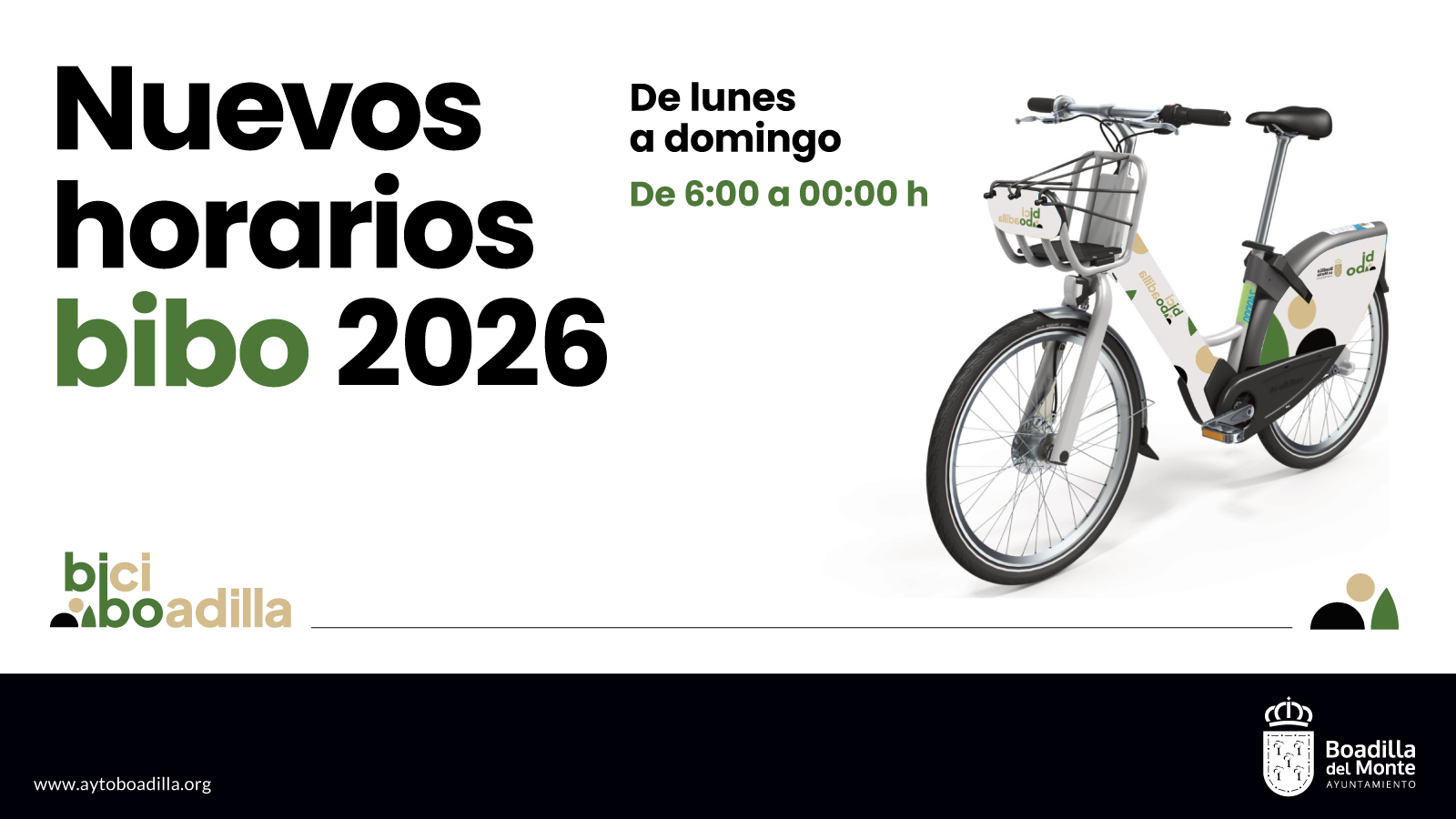 Nuevo horario en 2026 del servicio municipal de bicicletas eléctricas: de 6.00 a 00.00