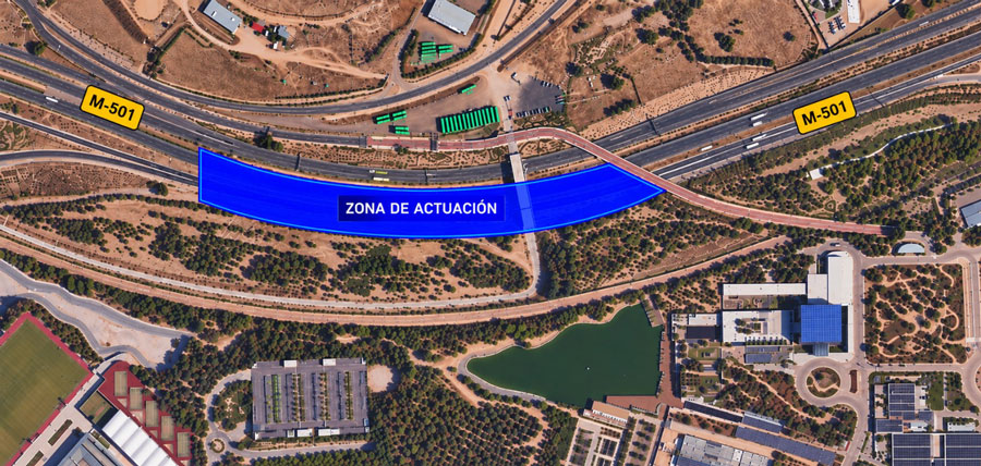 A concurso una nueva incorporación a la carretera M-501, sentido Madrid
