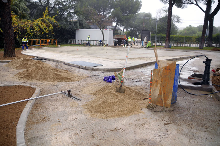 El parque infantil de Bonanza, en obras por reforma