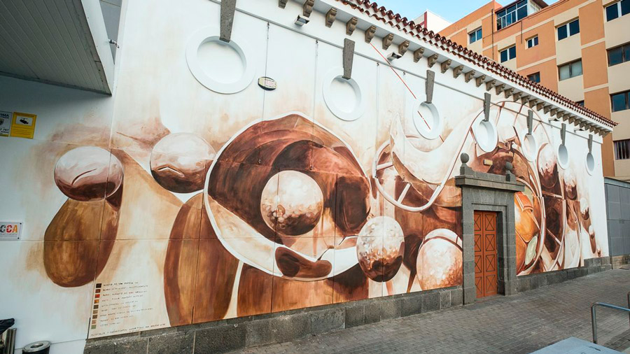 Una pintura mural para embellecer el paso subterráneo entre Infante don Luis y Viñas Viejas en Boadilla del Monte