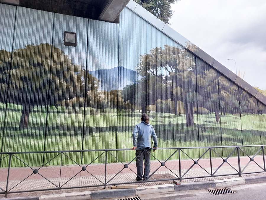 Finalizados los murales en los túneles de la avenida Infante don Luis en Boadilla del Monte