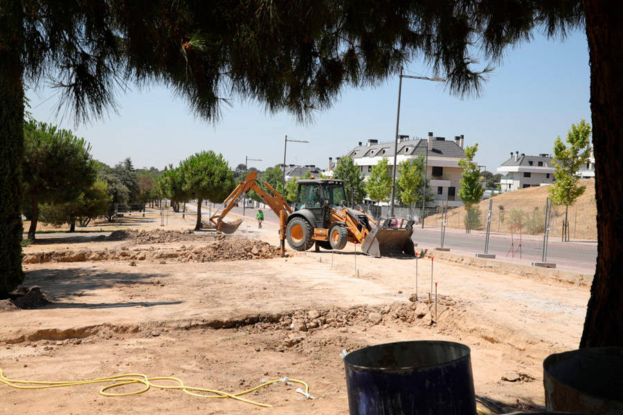 Obras para facilitar el acceso a la calle Echegaray en Boadilla del Monte