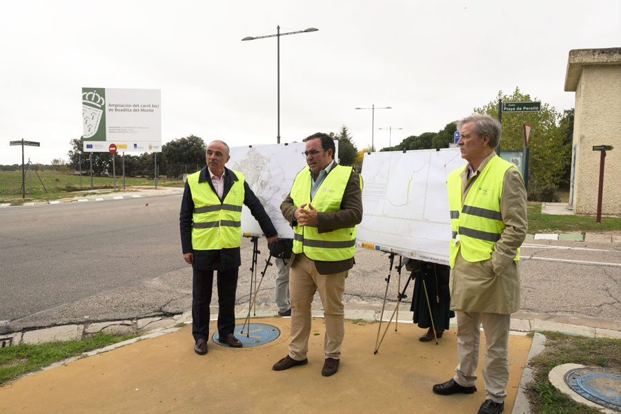 Comienzan las obras de ampliación del carril bici en Boadilla del Monte