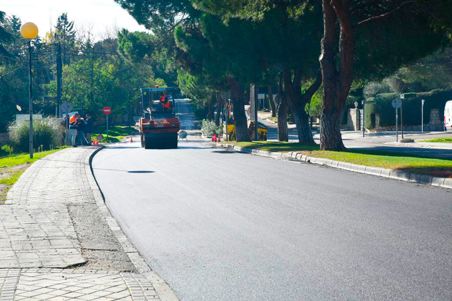 En marcha la operación asfalto en Boadilla del Monte