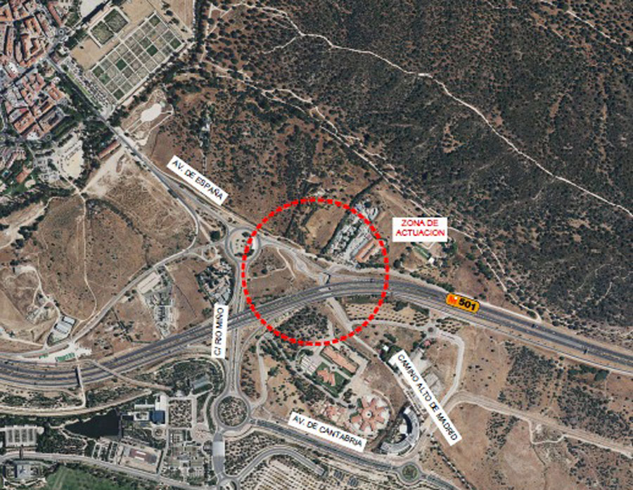 El Ayuntamiento de Boadilla del Monte licita la remodelación del acceso al futuro Hospital Universitario Hospiten