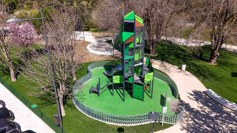 Inauguración del parque Virgen del Pilar de Boadilla del Monte recién renovado