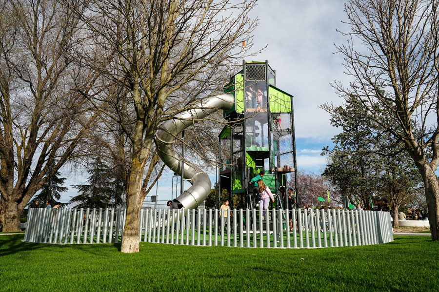 Inauguración del parque Virgen del Pilar de Boadilla del Monte recién renovado