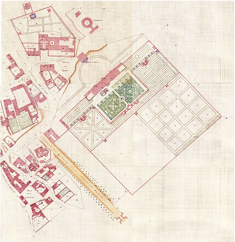 El jardín del palacio en 1930 El jardín del palacio en 1930