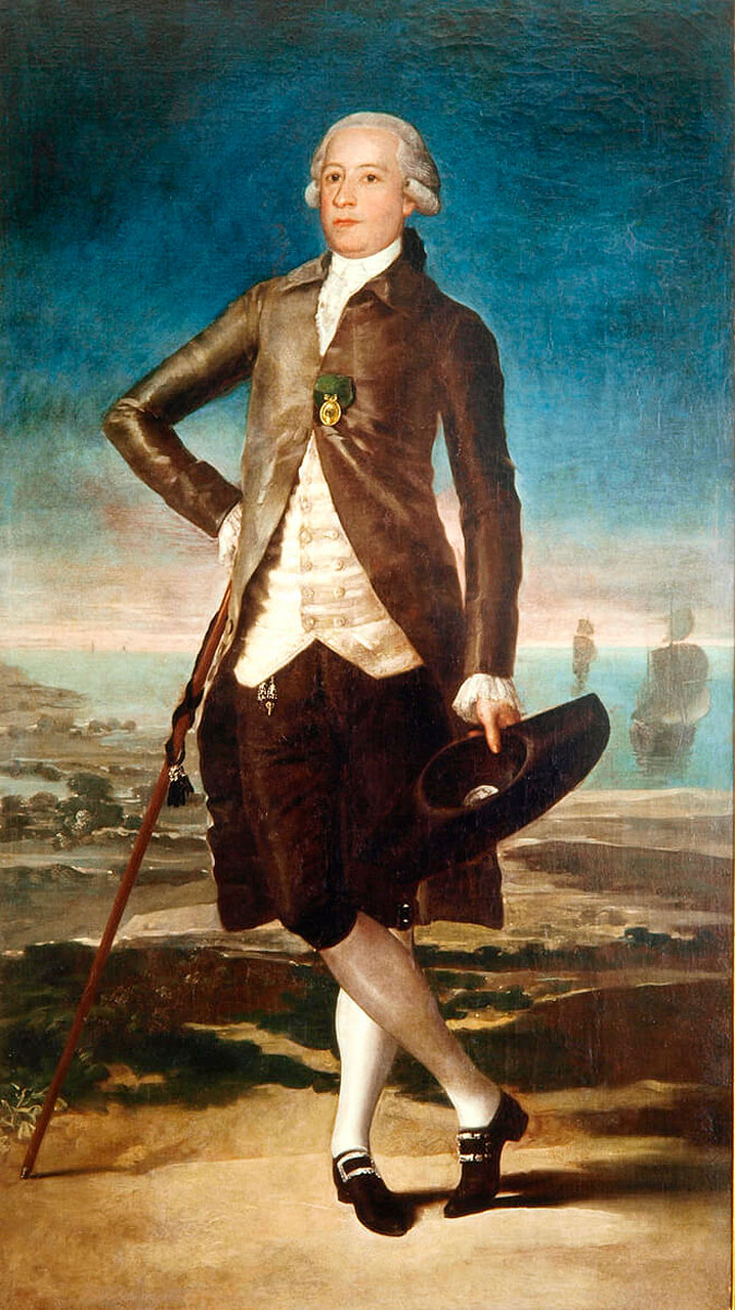 Cuadro 'Jovellanos con el arenal de San Lorenzo al fondo'. Óleo sobre lienzo de Francisco de Goya (Museo de Bellas Artes de Asturias).