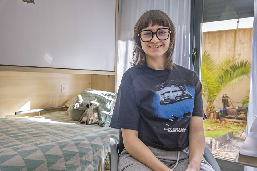 Marta Sánchez, vecina de Boadilla del Monte, afectada por Ataxia de Friedreich