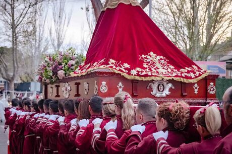 Semana Santa 2023. Boadilla del Monte. Procesión de la Virgen de la Soledad el pasado 31 de marzo. Viernes de Dolores