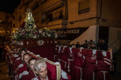 Semana Santa 2023. Boadilla del Monte. Procesión de la Virgen de la Soledad el pasado 31 de marzo. Viernes de Dolores