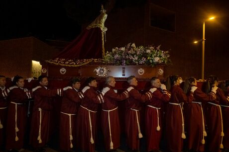 Semana Santa 2023. Boadilla del Monte. Procesión de la Virgen de la Soledad el pasado 31 de marzo. Viernes de Dolores