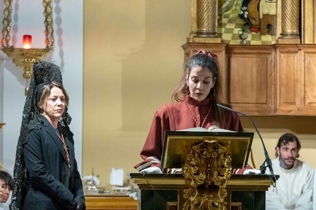 Misa y procesión de la Virgen de la Soledad el pasado 31 de marzo en Boadilla del Monte