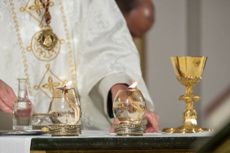 Misa y procesión de la Virgen de la Soledad el pasado 31 de marzo en Boadilla del Monte