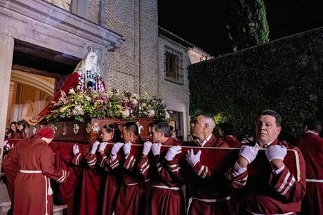 Semana Santa 2023. Boadilla del Monte. Procesión de la Virgen de la Soledad el pasado 31 de marzo. Viernes de Dolores