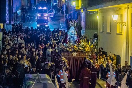 Semana Santa 2023. Boadilla del Monte. Procesión de la Virgen de la Soledad el pasado 31 de marzo. Viernes de Dolores