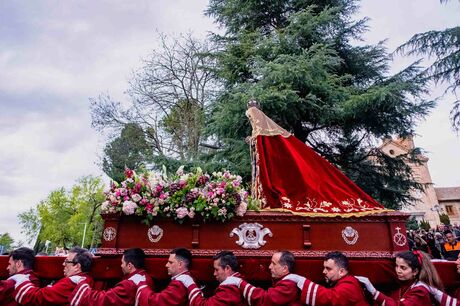 Semana Santa 2023. Boadilla del Monte. Procesión de la Virgen de la Soledad el pasado 31 de marzo. Viernes de Dolores