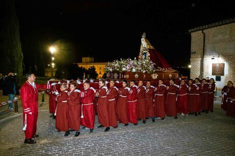 Semana Santa 2023. Boadilla del Monte. Procesión de la Virgen de la Soledad el pasado 31 de marzo. Viernes de Dolores