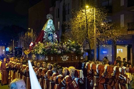 Semana Santa 2023. Boadilla del Monte. Procesión de la Virgen de la Soledad el pasado 31 de marzo. Viernes de Dolores