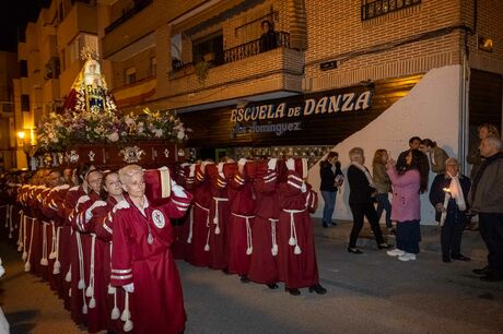 Semana Santa 2023. Boadilla del Monte. Procesión de la Virgen de la Soledad el pasado 31 de marzo. Viernes de Dolores