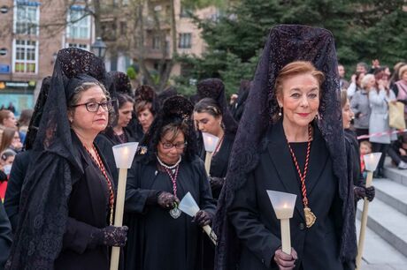 Semana Santa 2023. Boadilla del Monte. Procesión de la Virgen de la Soledad el pasado 31 de marzo. Viernes de Dolores.