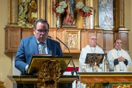 Misa y procesión de la Virgen de la Soledad el pasado 31 de marzo en Boadilla del Monte