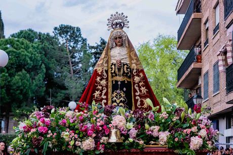 Semana Santa 2023. Boadilla del Monte. Procesión de la Virgen de la Soledad el pasado 31 de marzo. Viernes de Dolores