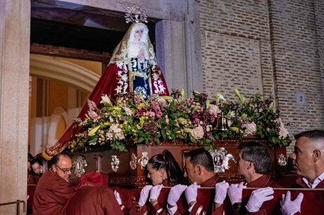 Semana Santa 2023. Boadilla del Monte. Procesión de la Virgen de la Soledad el pasado 31 de marzo. Viernes de Dolores