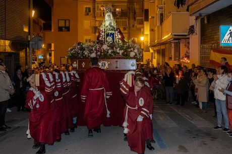 Semana Santa 2023. Boadilla del Monte. Procesión de la Virgen de la Soledad el pasado 31 de marzo. Viernes de Dolores